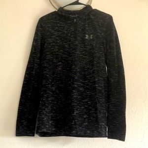 Black Under Armour Quarter Zip, Heat Gear long sleeve